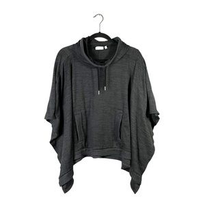 Athleta Dark Heather Grey Loose Fit Athleisure Hoodie Hooded Sweatshirt Small